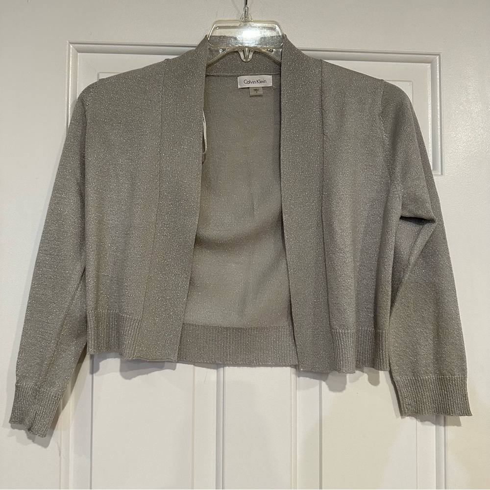 Calvin Klein Silver Sparkly Shawl